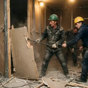 Демонтаж перегородок и дверей